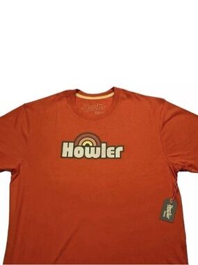 NWT Howler Brothers Retro Rainbow Soda Orange Men’s T-shirt XL